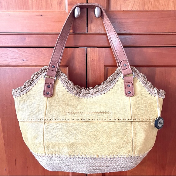 The Sak Genuine Pebbled Leather Hobo Tote / Satchel / Shoulder Bag - Picture 2 of 10